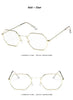Small Polygon Women Men Sunglasses Delicate Metal Polygon Sunglasses For Women Classic Retro Small Size Frame Women Sunglasses Design Glasses for Men by Stevvex