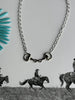 Snaffle Bit Silver Chain Necklace by Wild Junkie