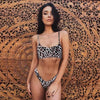 Snakeskin Bikini Women Swimwear Leopard Bikinis Swim Suit Push Up Swimsuit Women's Bikini Scoop Neck Straps Cutout Crop Top with Cheeky Bottom Two Piece Swimsuits Female Beachwear Swimming Bikini Women by Stevvex