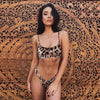 Snakeskin Bikini Women Swimwear Leopard Bikinis Swim Suit Push Up Swimsuit Women's Bikini Scoop Neck Straps Cutout Crop Top with Cheeky Bottom Two Piece Swimsuits Female Beachwear Swimming Bikini Women by Stevvex