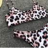 Snakeskin Bikini Women Swimwear Leopard Bikinis Swim Suit Push Up Swimsuit Women's Bikini Scoop Neck Straps Cutout Crop Top with Cheeky Bottom Two Piece Swimsuits Female Beachwear Swimming Bikini Women by Stevvex