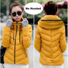 Soft And Comfortable Winter Jacket For Women Short Women's Thicken Outerwear In solid hooded Coats Zipper For Female Slim Cotton padded basic tops by Stevvex