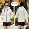 Soft And Comfortable Winter Jacket For Women Short Women's Thicken Outerwear In solid hooded Coats Zipper For Female Slim Cotton padded basic tops by Stevvex