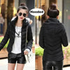 Soft And Comfortable Winter Jacket For Women Short Women's Thicken Outerwear In solid hooded Coats Zipper For Female Slim Cotton padded basic tops by Stevvex
