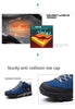 Soft Black Mens Boots Winter Fur Warm Snow Men Walking Boots Work Shoes Footwear Fashion Rubber Ankle Shoes Warm Fur Lined Ankle Booties Comfortable Non Slip Outdoor Shoes by Stevvex