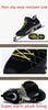 Soft Black Mens Boots Winter Fur Warm Snow Men Walking Boots Work Shoes Footwear Fashion Rubber Ankle Shoes Warm Fur Lined Ankle Booties Comfortable Non Slip Outdoor Shoes by Stevvex