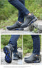 Soft Black Mens Boots Winter Fur Warm Snow Men Walking Boots Work Shoes Footwear Fashion Rubber Ankle Shoes Warm Fur Lined Ankle Booties Comfortable Non Slip Outdoor Shoes by Stevvex