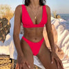 Solid Swimsuit Women Swimwear Modern Push Up Bikini Set Brazilian Bathing Suit Hot Summer Beach Wear Swimming Suit Women Swimwear Push Up Bikini Set Bathing Suit Summer Beach Wear by Stevvex