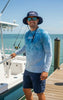 Men's Marlin Hex L/S UV Fishing Shirt by Hook & Tackle