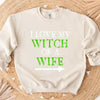 Witch of a Wife and Monster of a Husband Couples Sweatshirts by Adorb Custom Tees