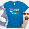 Thankful For Her/Him Valentines Couple T-Shirt – Cute Matching Holiday Tees by Adorb Custom Tees