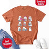 Ghost Reading Comfort Colors Shirt – Spooky Book Lover Halloween Tee by Adorb Custom Tees