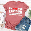 Speaker Phone Unisex T-Shirt – Funny Talk Loud Tee by Adorb Custom Tees