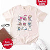 Ghost Reading Comfort Colors Shirt – Spooky Book Lover Halloween Tee by Adorb Custom Tees