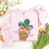 Happy Easter Carrot Coquette Sweatshirts by Adorb Custom Tees