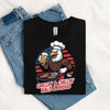Grillin’ & Chillin’, Bald & Proud T-Shirt – Patriotic Bald Eagle BBQ Vintage Tee by Adorb Custom Tees