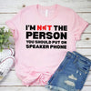 Speaker Phone Unisex T-Shirt – Funny Talk Loud Tee by Adorb Custom Tees