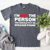 Speaker Phone Unisex T-Shirt – Funny Talk Loud Tee by Adorb Custom Tees