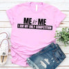 Me vs Me Unisex T-Shirt – Motivational Self-Discipline Tee by Adorb Custom Tees
