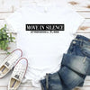 Move in Silence Unisex T-Shirt – Motivational Hustle Tee by Adorb Custom Tees