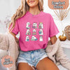 Ghost Reading Comfort Colors Shirt – Spooky Book Lover Halloween Tee by Adorb Custom Tees