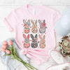 Coquette Easter Bunny Floral Tees by Adorb Custom Tees