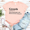 Growth Definition Graphic Tee – Unisex Uplifting Message T-Shirt by Adorb Custom Tees