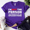 Speaker Phone Unisex T-Shirt – Funny Talk Loud Tee by Adorb Custom Tees