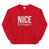 Christmas Naughty & Nice Couples Sweatshirt by Adorb Custom Tees