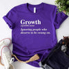 Growth Definition Graphic Tee – Unisex Uplifting Message T-Shirt by Adorb Custom Tees