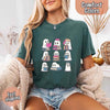 Ghost Reading Comfort Colors Shirt – Spooky Book Lover Halloween Tee by Adorb Custom Tees