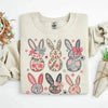 Coquette Easter Bunny Floral Sweatshirts by Adorb Custom Tees