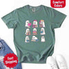 Ghost Reading Comfort Colors Shirt – Spooky Book Lover Halloween Tee by Adorb Custom Tees