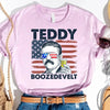 Teddy Boozedevelt 4th of July Shirt – Roosevelt Party Drinking Tee by Adorb Custom Tees