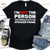 Speaker Phone Unisex T-Shirt – Funny Talk Loud Tee by Adorb Custom Tees