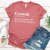 Growth Definition Graphic Tee – Unisex Uplifting Message T-Shirt by Adorb Custom Tees