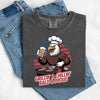 Grillin’ & Chillin’, Bald & Proud T-Shirt – Patriotic Bald Eagle BBQ Vintage Tee by Adorb Custom Tees