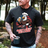 Grillin’ & Chillin’, Bald & Proud T-Shirt – Patriotic Bald Eagle BBQ Vintage Tee by Adorb Custom Tees