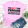 Speaker Phone Unisex T-Shirt – Funny Talk Loud Tee by Adorb Custom Tees