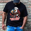 Grillin’ & Chillin’, Bald & Proud T-Shirt – Patriotic Bald Eagle BBQ Vintage Tee by Adorb Custom Tees