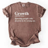 Growth Definition Graphic Tee – Unisex Uplifting Message T-Shirt by Adorb Custom Tees