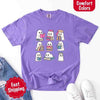 Ghost Reading Comfort Colors Shirt – Spooky Book Lover Halloween Tee by Adorb Custom Tees