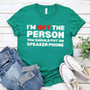 Speaker Phone Unisex T-Shirt – Funny Talk Loud Tee by Adorb Custom Tees