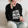 Wife Mom Boss Sweatshirt by Adorb Custom Tees