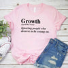 Growth Definition Graphic Tee – Unisex Uplifting Message T-Shirt by Adorb Custom Tees