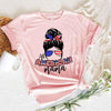 All American Mama 4th Of July Mom T-shirt by Adorb Custom Tees