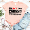 Speaker Phone Unisex T-Shirt – Funny Talk Loud Tee by Adorb Custom Tees