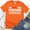 Speaker Phone Unisex T-Shirt – Funny Talk Loud Tee by Adorb Custom Tees