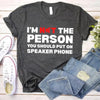 Speaker Phone Unisex T-Shirt – Funny Talk Loud Tee by Adorb Custom Tees