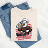 Grillin’ & Chillin’, Bald & Proud T-Shirt – Patriotic Bald Eagle BBQ Vintage Tee by Adorb Custom Tees